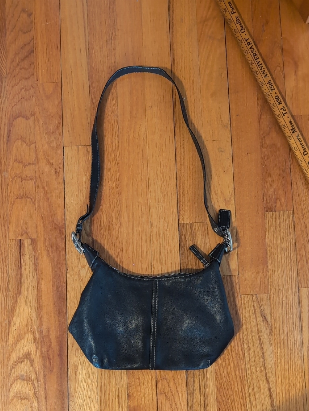 Coach Black Leather Shoulder Bag